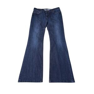DL1961 Milano Boot Jeans Womens 31X33 USA Dark Wash 4-Way 360 Stretch Indigo